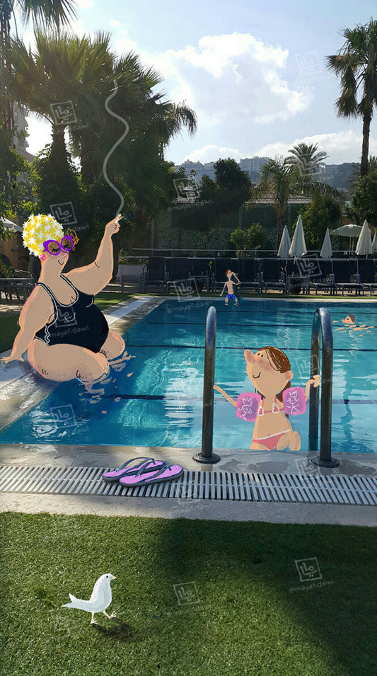 Early Morning By The Pool